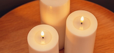 DELUXE Sand LED Candle 10x10 - (RF-0285)